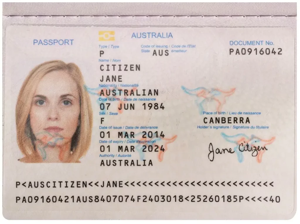 Passport Image Sample